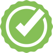 pastille logo valide vert check