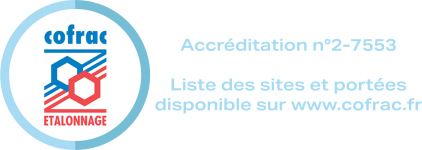 logo cofrac et numéro d'accreditation